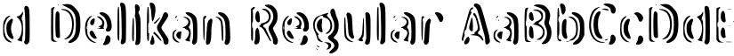 d Delikan Regular font