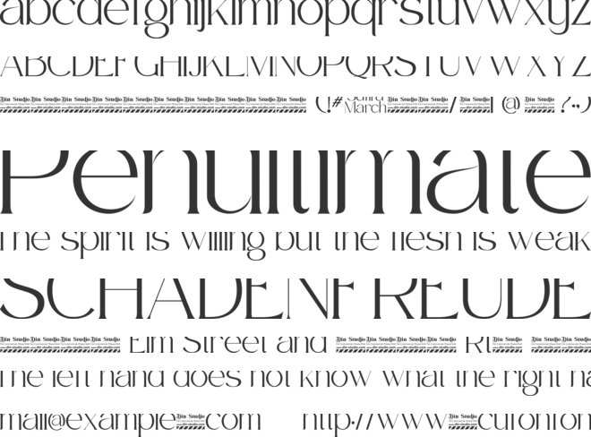 Safira March Personal Use font preview