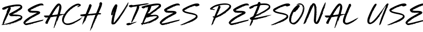 Beach Vibes Personal Use font download