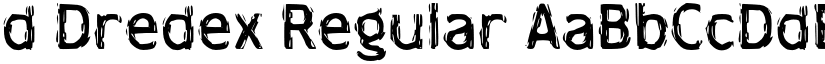 d Dredex Regular font