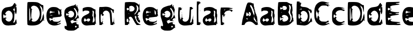 d Degan Regular font