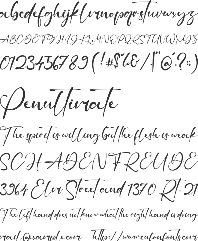 Neal Ball font preview