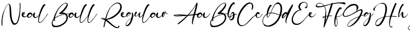 Neal Ball Regular font