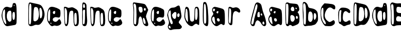 d Denine Regular font