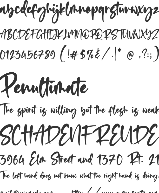 Romalian font preview