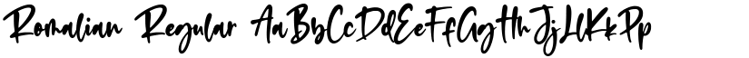 Romalian Regular font