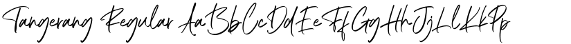 Tangerang Regular font