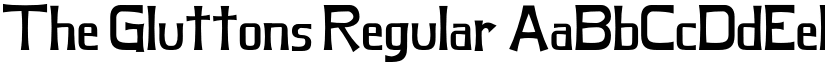 The Gluttons Regular font