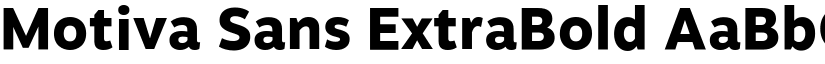 Motiva Sans ExtraBold font