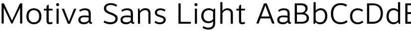 Motiva Sans Light font
