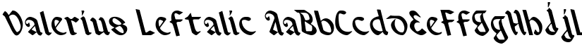 Valerius Leftalic font