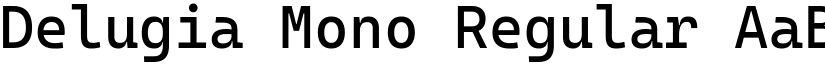 Delugia Mono Regular font