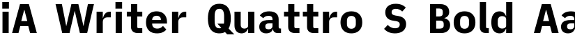 iA Writer Quattro S Bold font