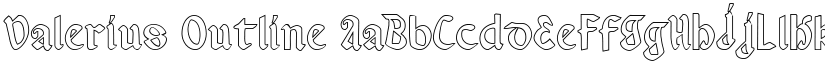 Valerius Outline font