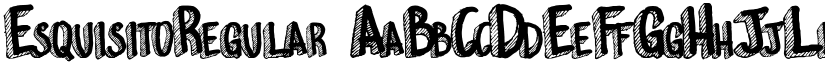 EsquisitoRegular font
