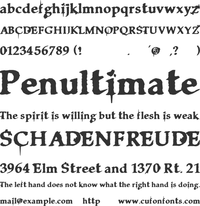 Clarisse font preview