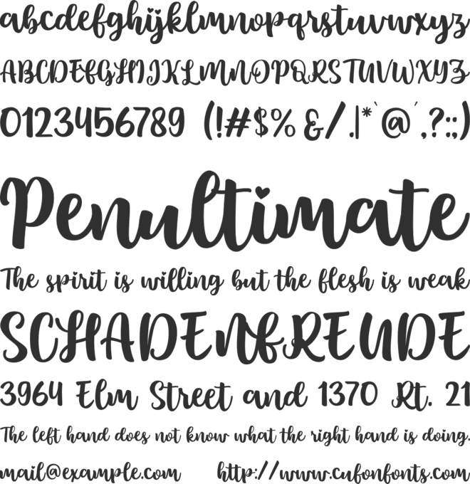 Lonystar font preview