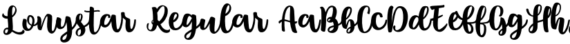 Lonystar Regular font
