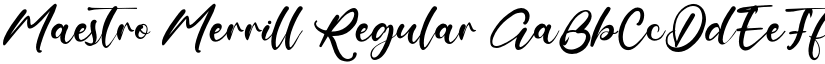 Maestro Merrill font download