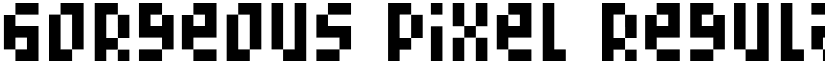 Gorgeous Pixel Regular font