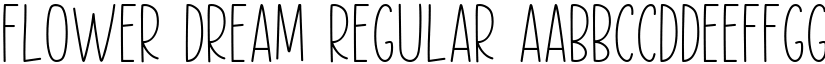 Flower Dream Regular font