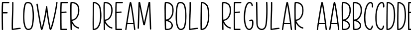 Flower Dream Bold Regular font