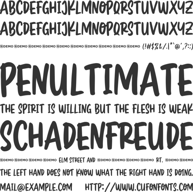 Greatly Desired font preview