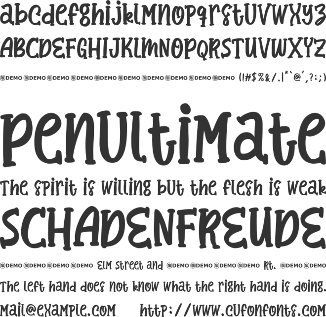 Electricity Generation font preview