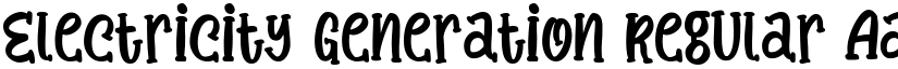 Electricity Generation Regular font