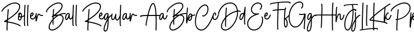 Roller Ball Regular font