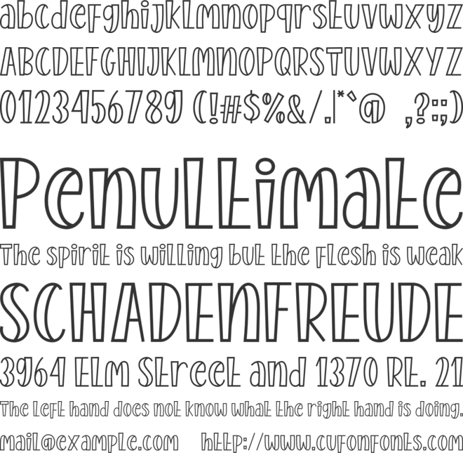 Bali Beach font preview