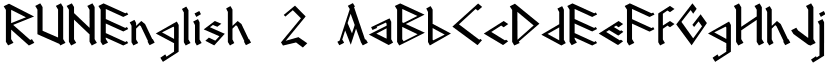 RUNEnglish 2 font