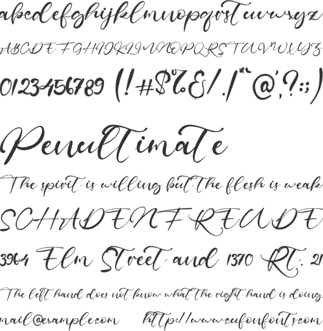 Castillo font preview