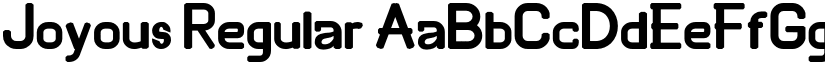 Joyous Regular font