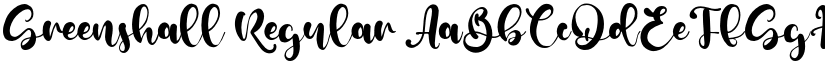 Greenshall font download