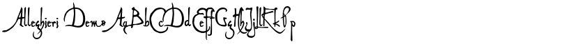 Alleghieri Demo font