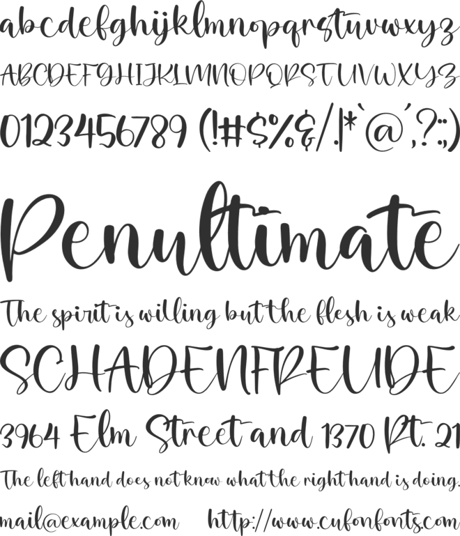 Palister Honey font preview