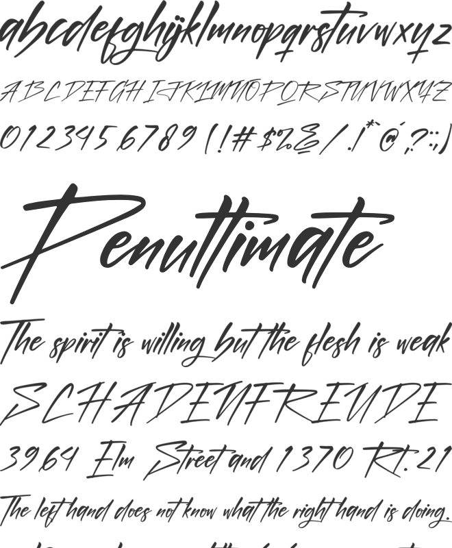 Rolingone font preview