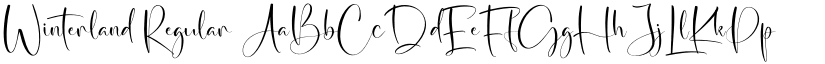 Winterland Regular font