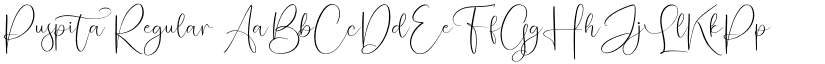 Puspita Regular font