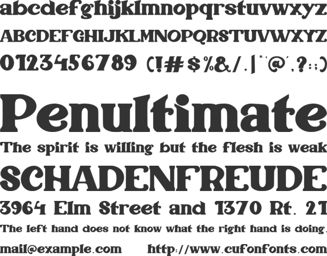 Mintello font preview