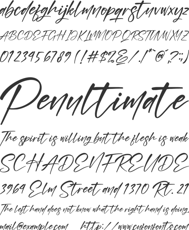Hageton font preview