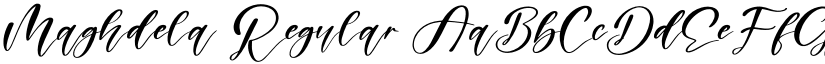 Maghdela Regular font
