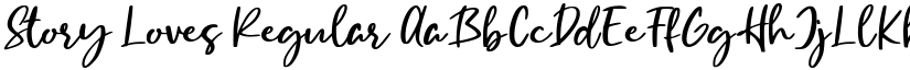 Story Loves Regular font