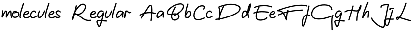 molecules Regular font