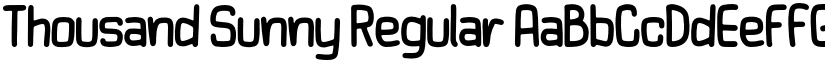 Thousand Sunny Regular font