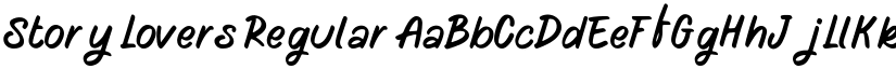 Story Lovers Regular font