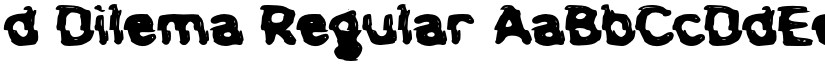 d Dilema Regular font