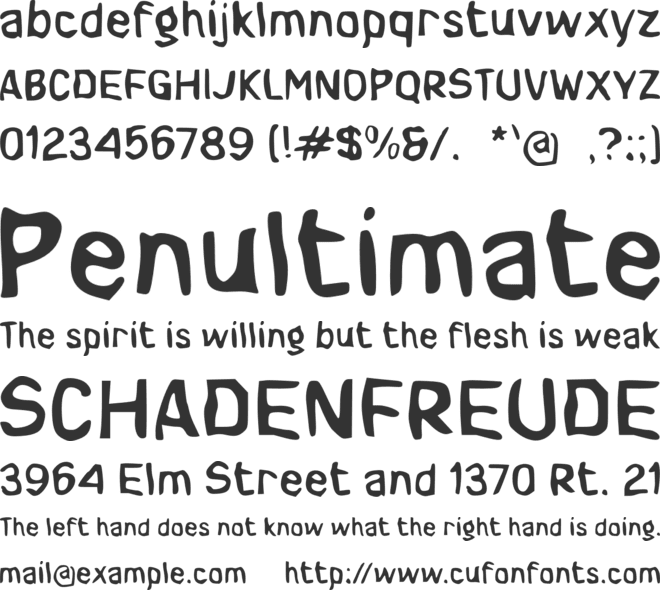 d Diorama font preview