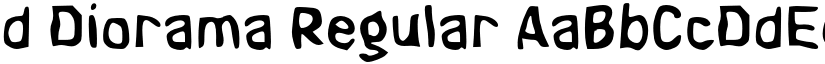 d Diorama Regular font